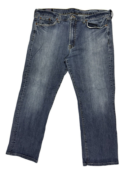Lucky Brand Y2K Blue Vintage Straight Denim Jeans 38W 30L Made in USA