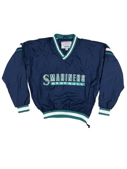 Starter Vintage Seattle Mariners Blue Pullover Windbreaker Jumper Medium