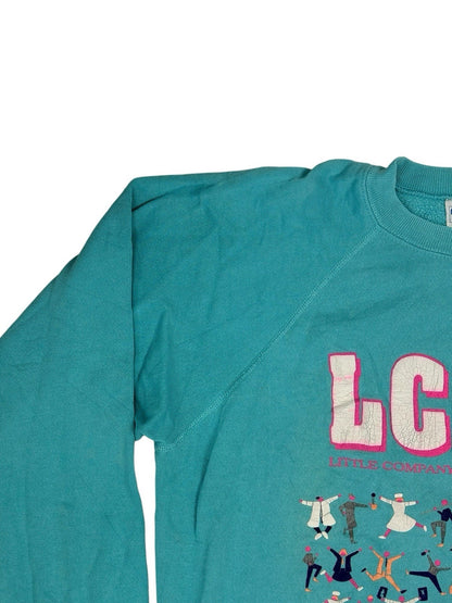 LCMH Mary Hospital Vintage Blue Printed Hanes Jumper XL
