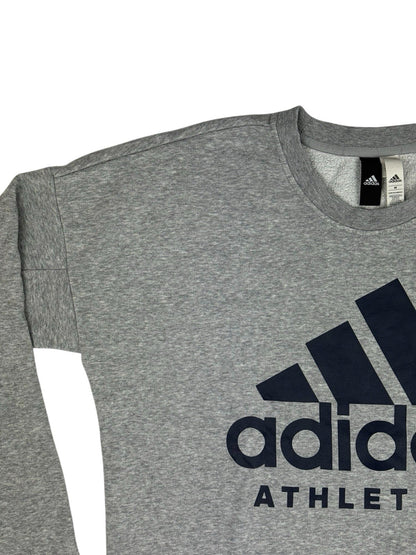 Adidas Grey Big Logo Jumper Medium