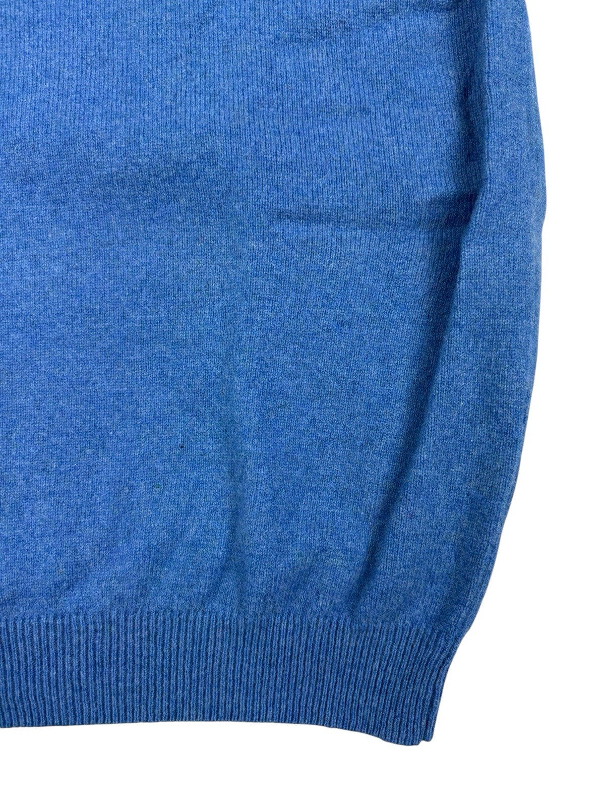 Gleneagles of Scotland Blue Wool Knit Golf Vest Medium