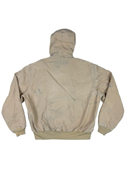 Carhartt Vintage 90s JQ295 Wheat Brown Quilted Canvas Active Jacket Large USA
