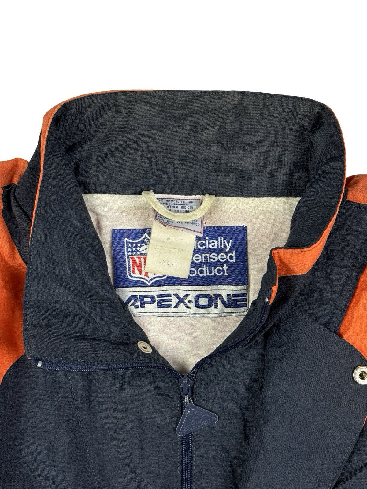 NFL Apex One Vintage Blue Chicago Bears Zip Track Jacket XL