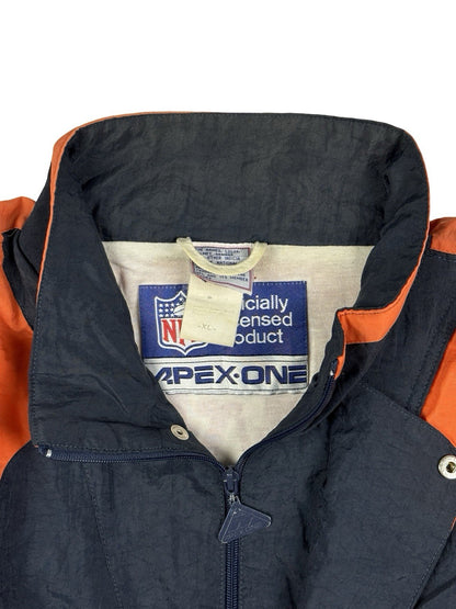 NFL Apex One Vintage Blue Chicago Bears Zip Track Jacket XL