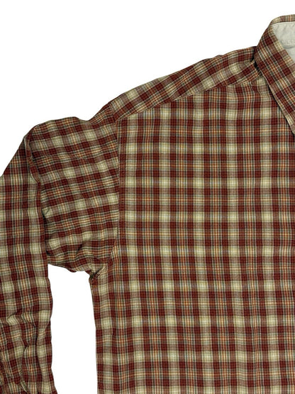 Columbia Red Check Cotton Collared Shirt 2XL