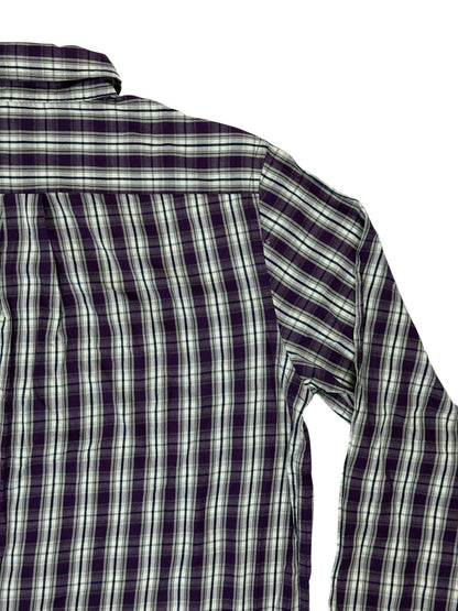 Chaps Purple Plaid Cotton Shirt Small