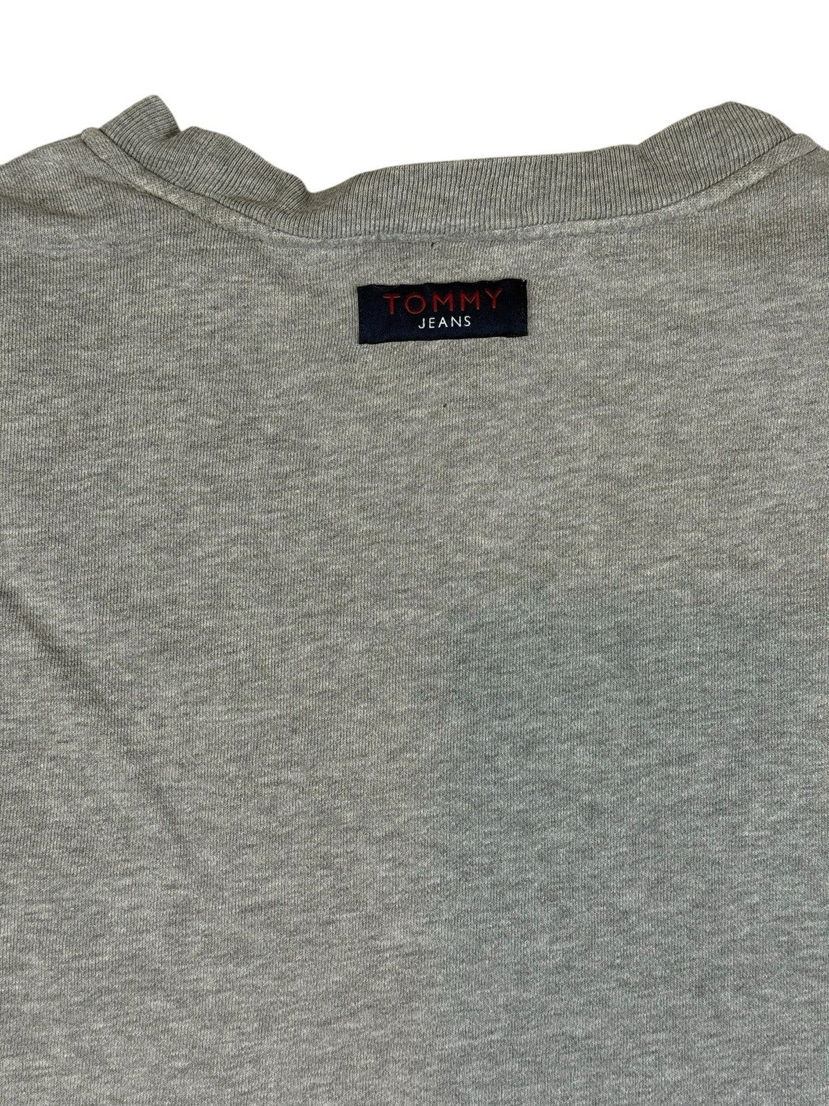 Tommy Jeans Grey Retro Printed Jumper Large