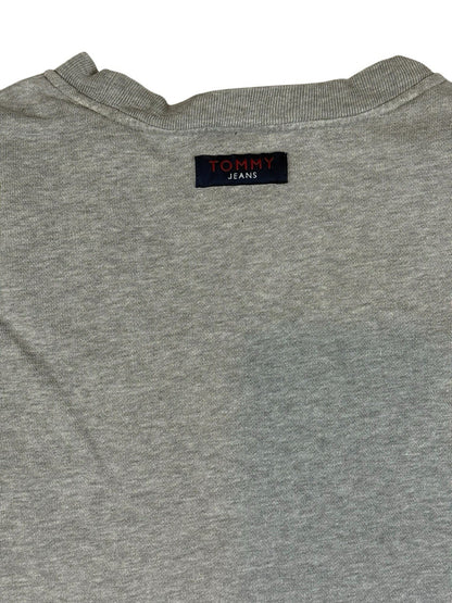 Tommy Jeans Grey Retro Printed Jumper Large