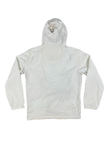 Napapijri Geographic White Retro 1/4 Zip Hooded Anorak Jacket Small