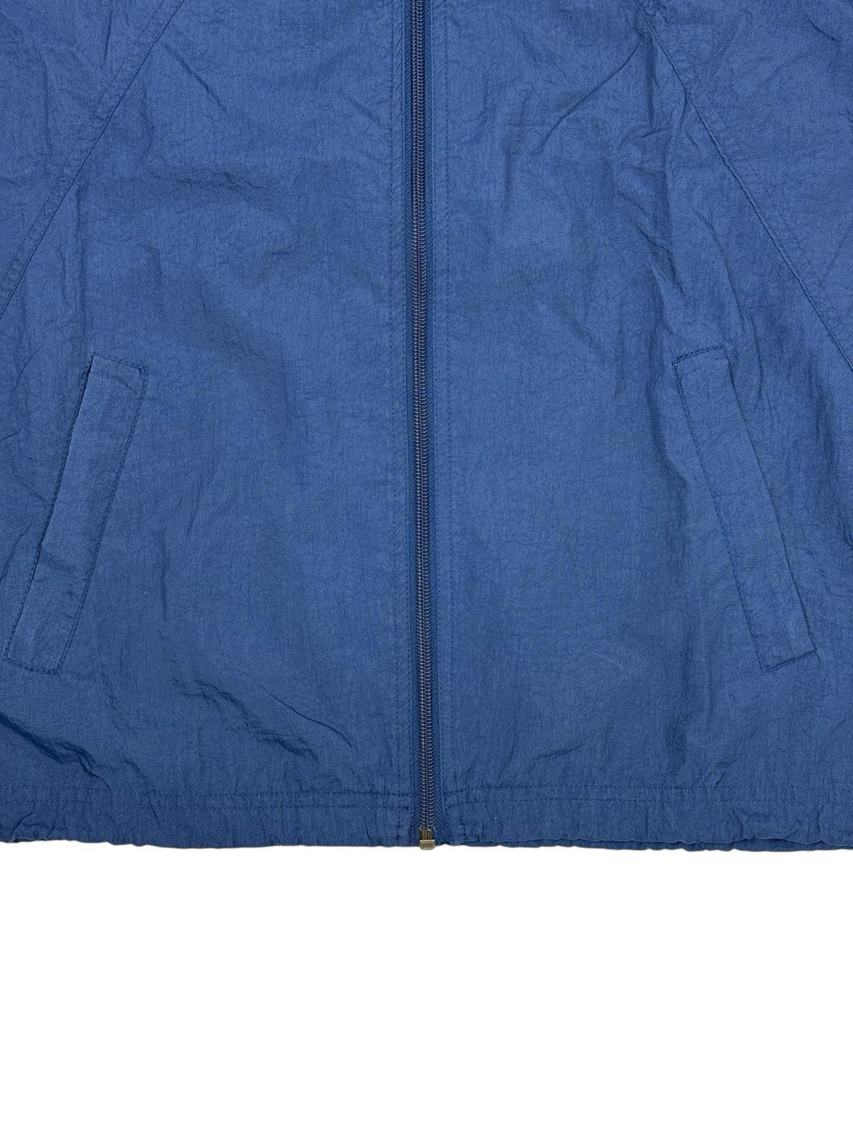 Reebok Retro Blue Nylon Zip Track Jacket Small