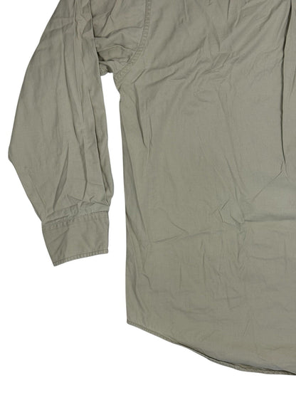 Chaps Ralph Lauren Retro Beige Cotton Shirt Medium