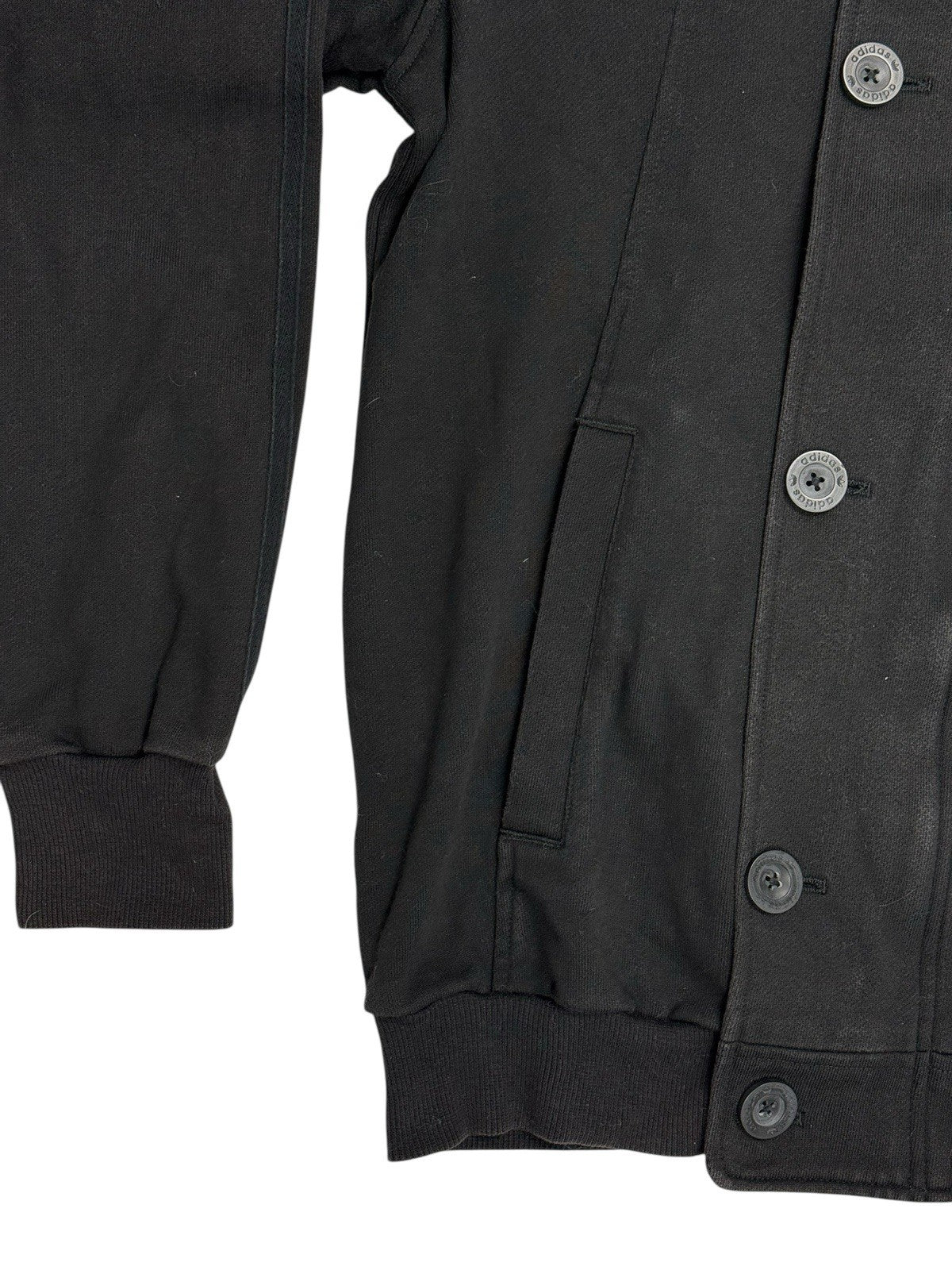 Adidas Black Hooded Coat Large