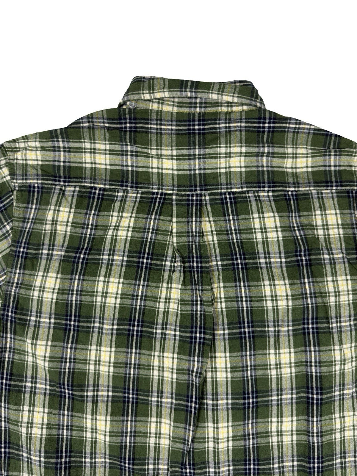 Carhartt Green Plaid Cotton Short Sleeve Flannel Shirt Small