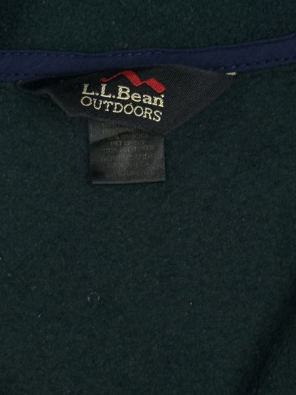 LL Bean Green Micro Pile Fleece Gillet Bodywarmer XL