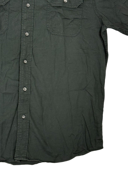 Wrangler Black Flex Comfort Short Sleeve Collared Shirt Medium