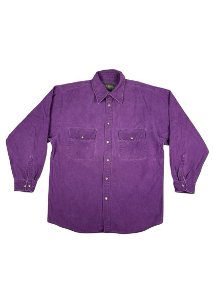 Vintage Rio Bravo Purple Cotton Button Up Heavyweight Shirt Large