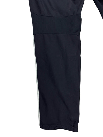 Nike Black Polyester Active Zipped Track Pant Bottoms Medium