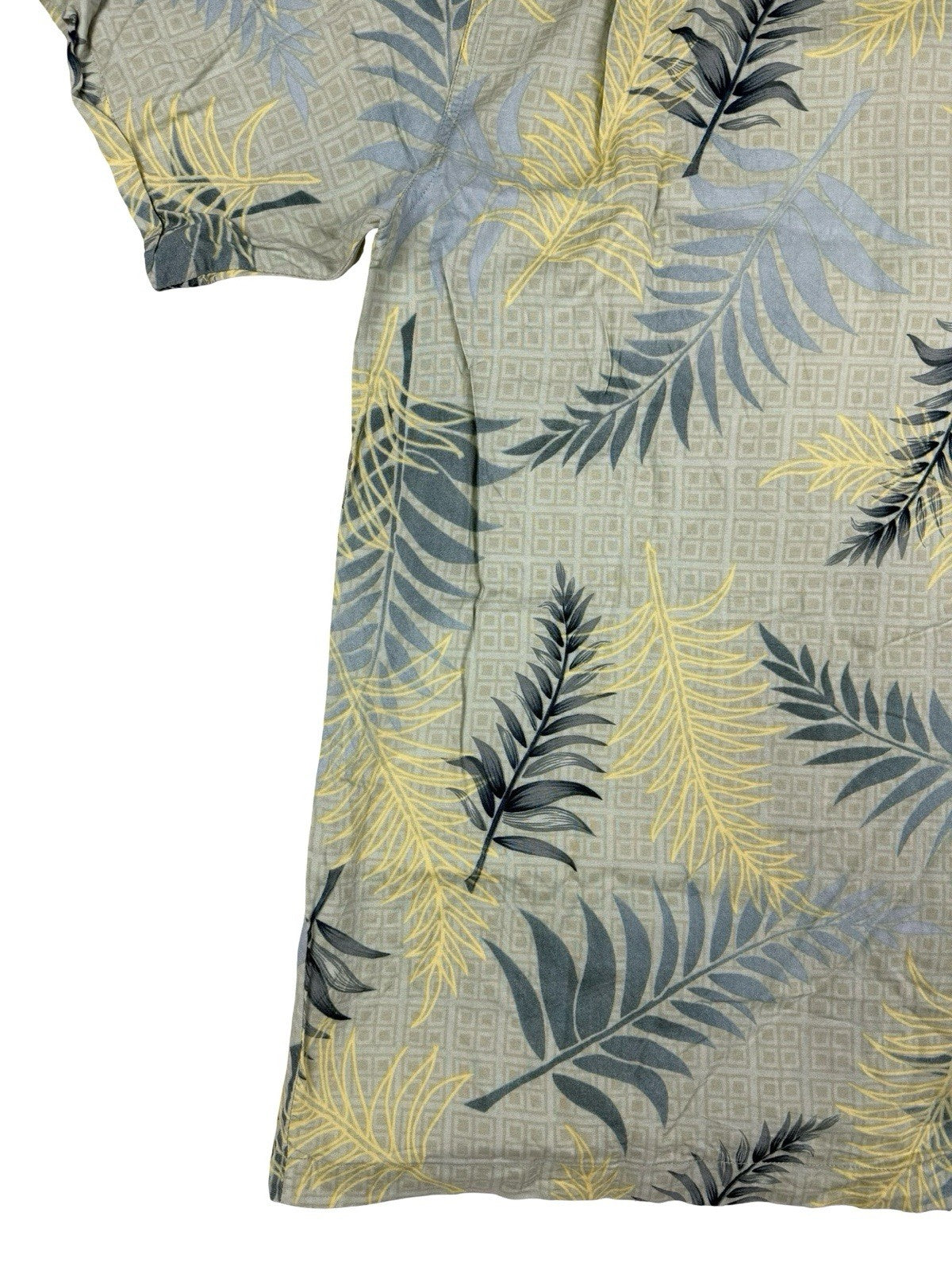 Ron Chereskin Vintage Green Hawaiian Floral Shirt Medium