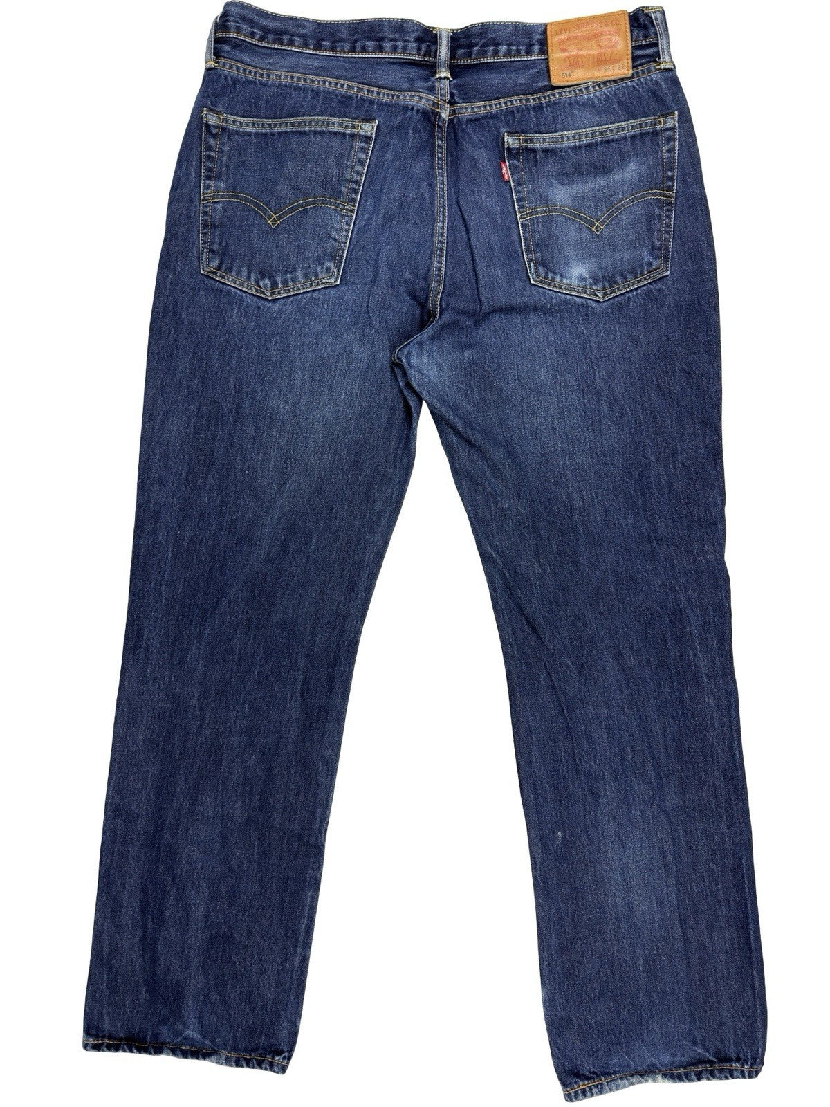 Levi's 514 Classic Straight Fit Blue Denim Jeans 36W 32L