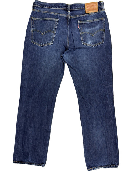 Levi's 514 Classic Straight Fit Blue Denim Jeans 36W 32L