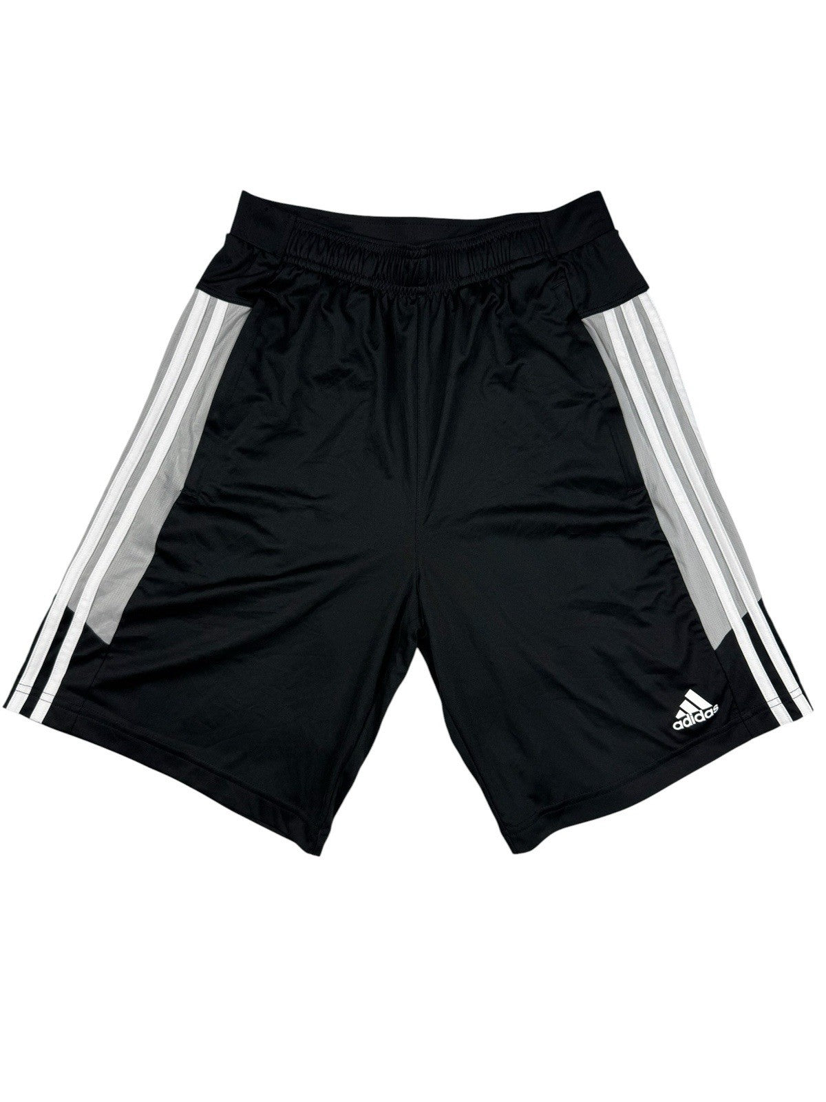Adidas Black 3-Stripes Areoready Training Sport Shorts Small