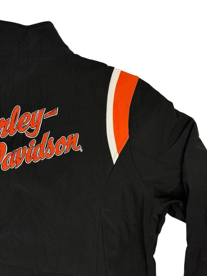 Harley Davidson Black Softshell Embroidered Zip Jacket XL