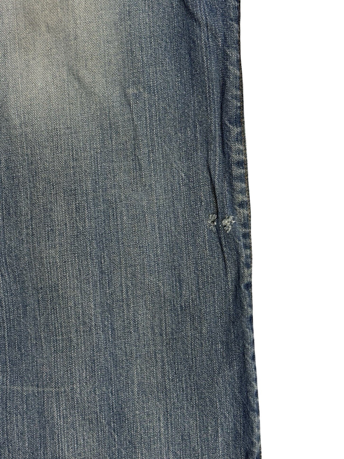 Levi's 501 Original Blue Straight Leg Button Fly Denim Jeans 36W 32L