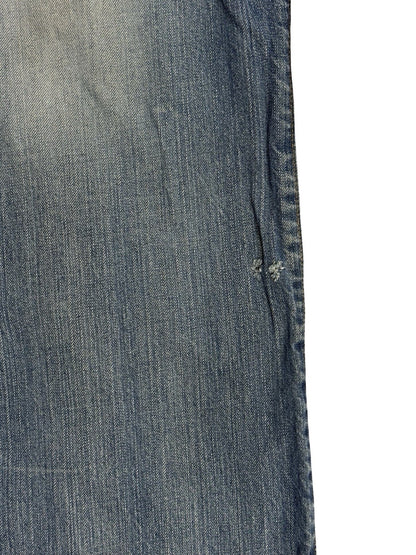 Levi's 501 Original Blue Straight Leg Button Fly Denim Jeans 36W 32L