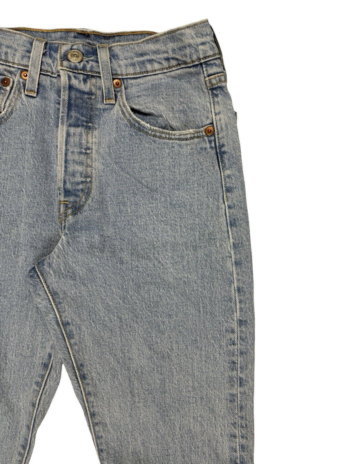Levi's 501 Blue Straight Leg Denim Jeans 24W 29L