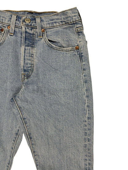 Levi's 501 Blue Straight Leg Denim Jeans 24W 29L