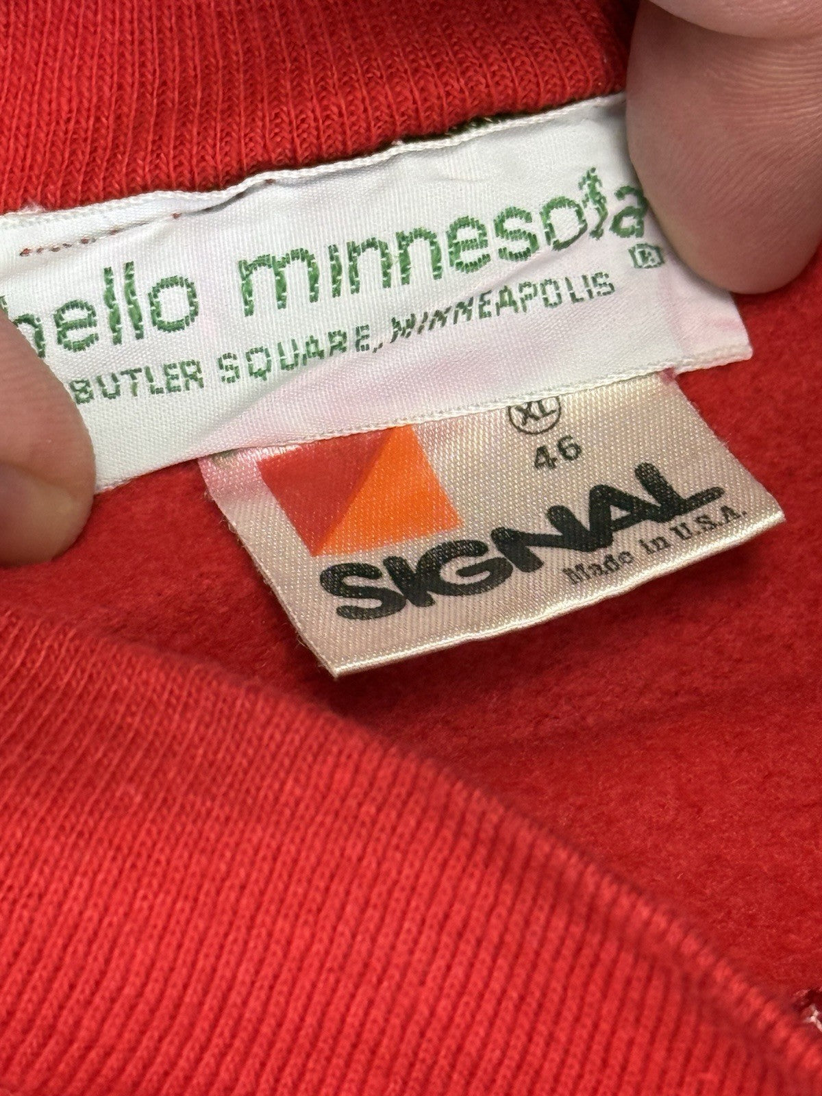 Signal Red Minnesota Printed Travel Novelty USA Jumper XL