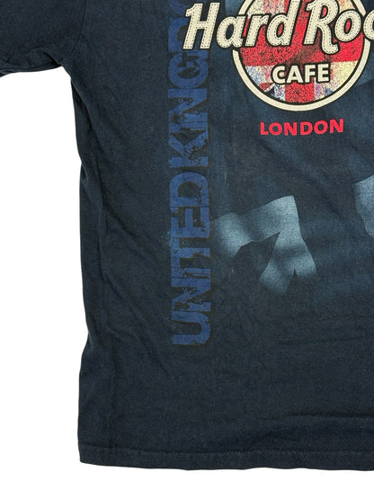 Hard Rock Café Blue Cotton London UK Travel Top Medium