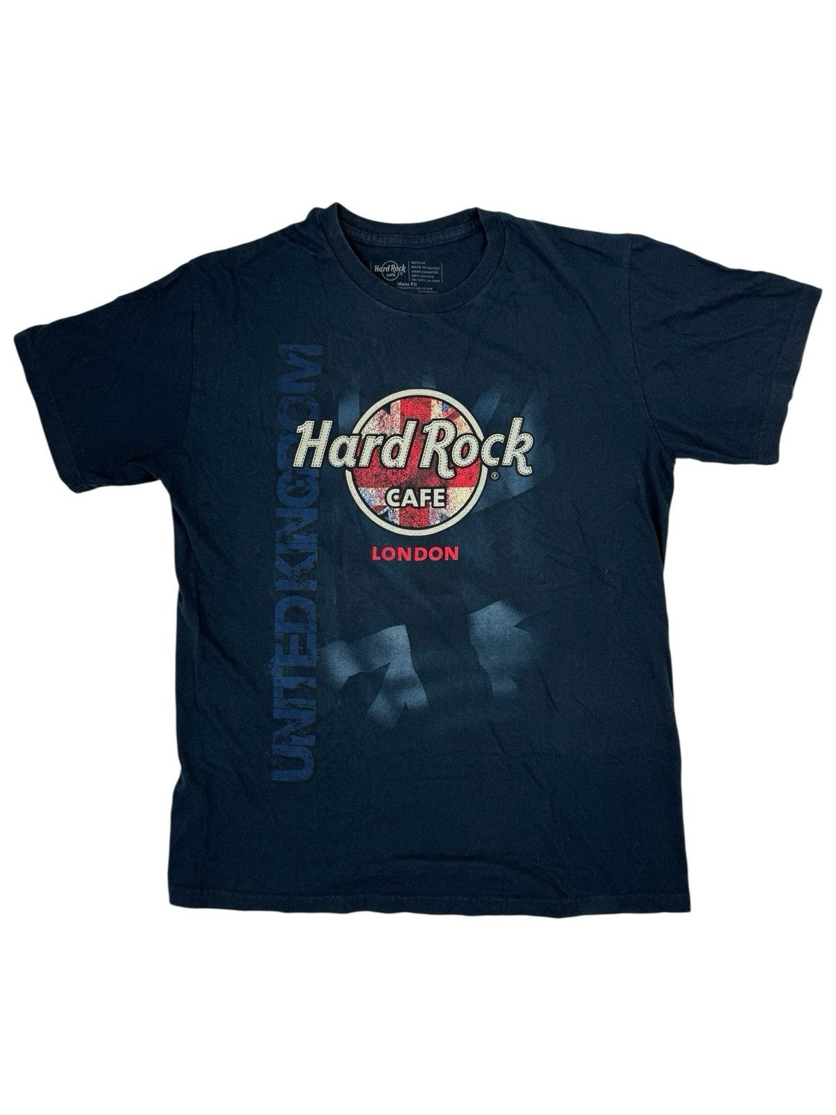 Hard Rock Café Blue Cotton London UK Travel Top Medium