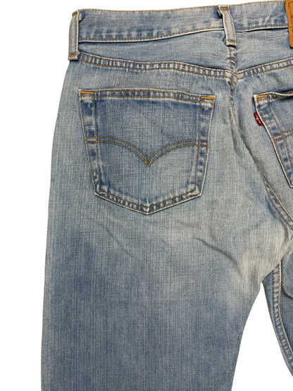 Levi's 501 Light Blue Straight Leg Denim Jeans 32W 32L