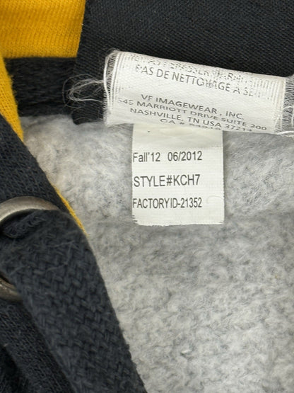 NFL Pittsburgh Steelers Retro Grey Zip Hoodie Jacket XL