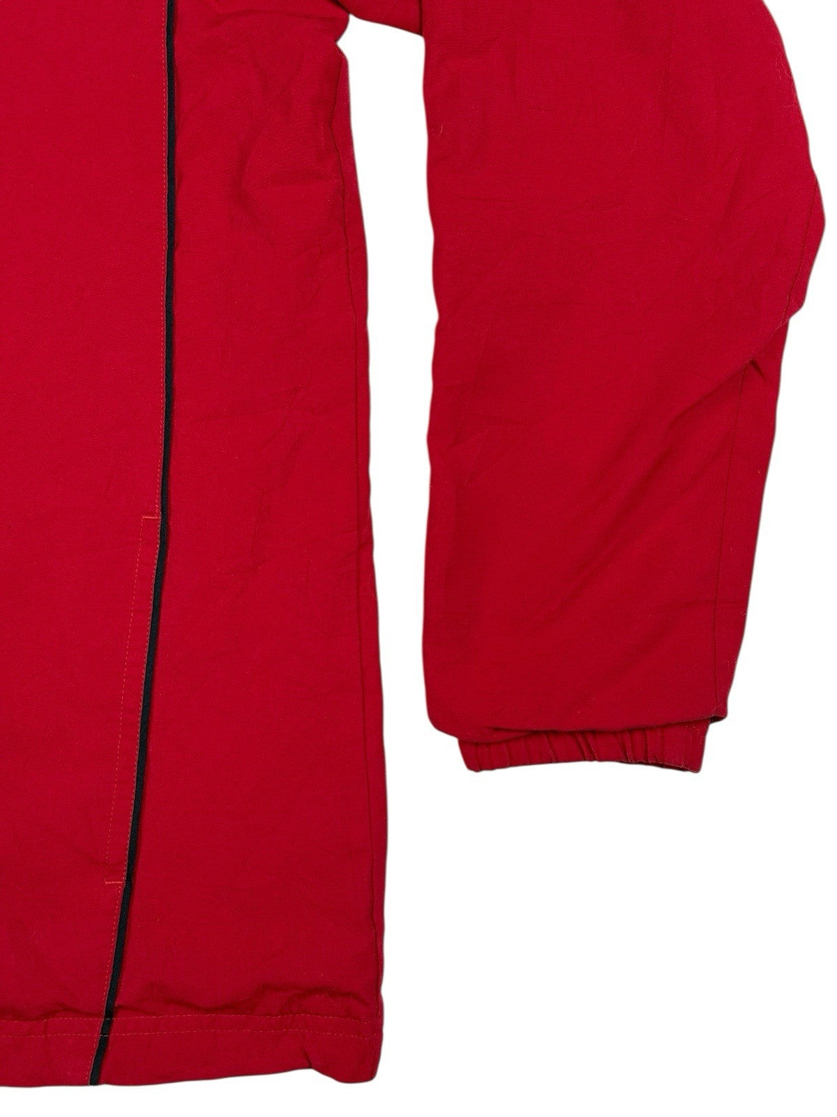 Adidas Vintage Red Zip Through Lined Track Jacket Size 18