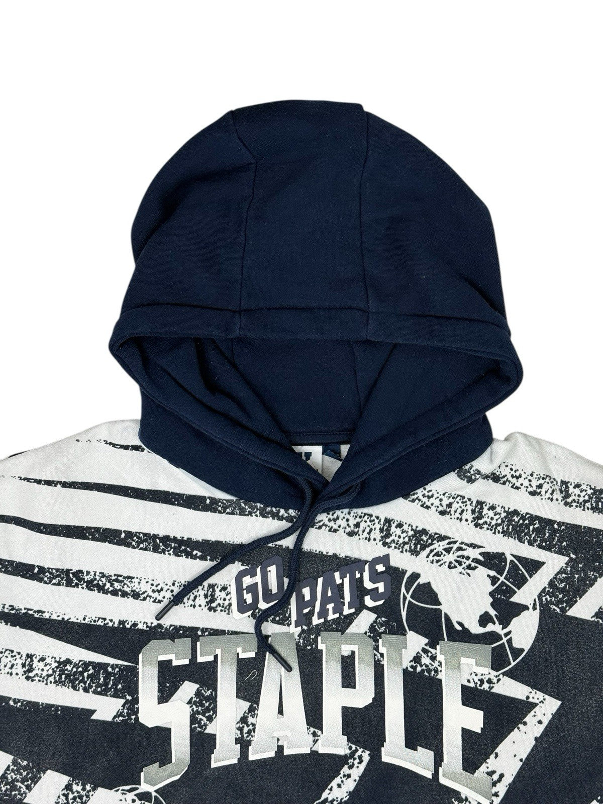 NFL Staple Blue New England Patriots Go Pats Hoodie XL