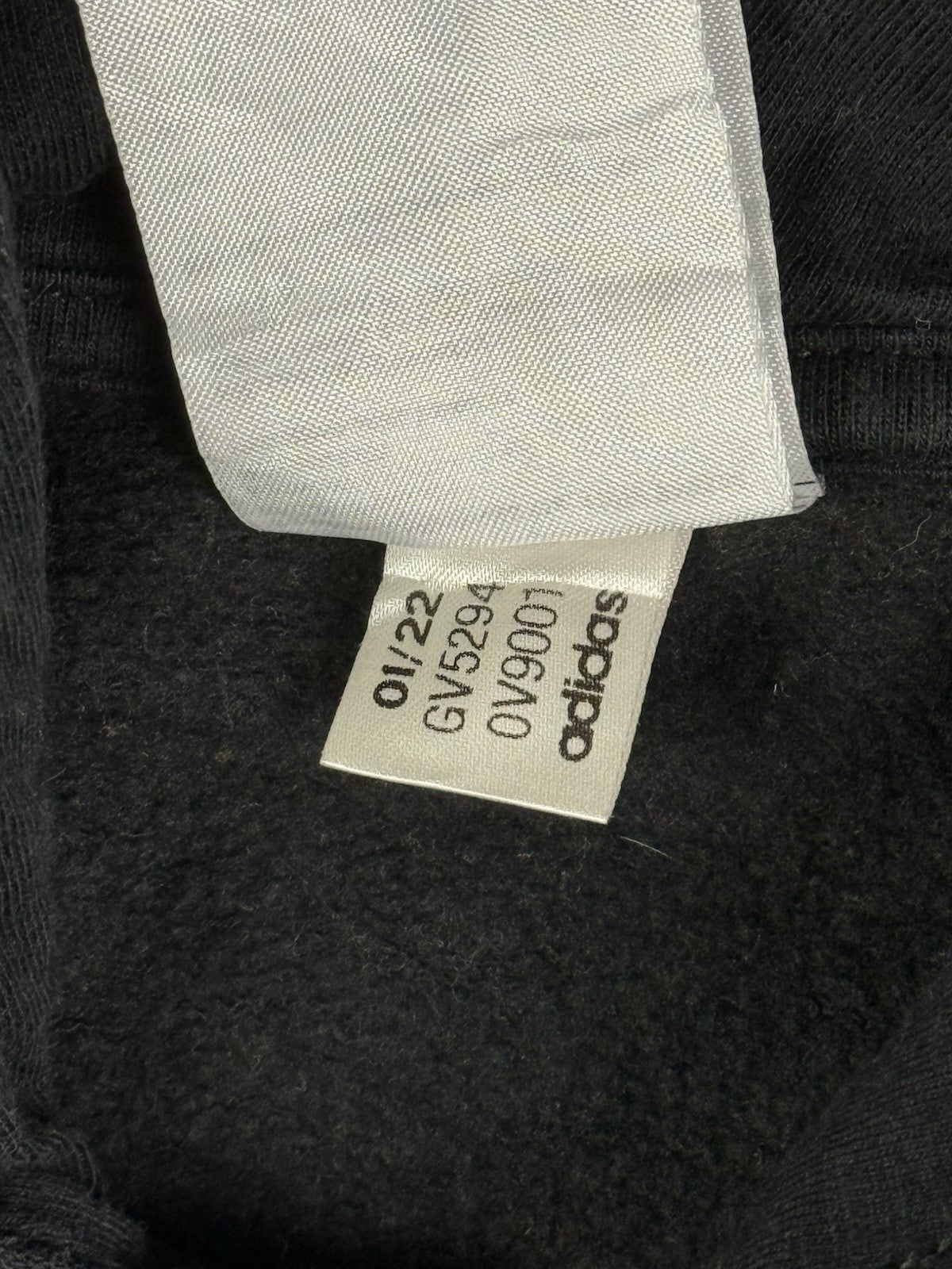 Adidas Black Embroidered Pullover Hoodie Medium