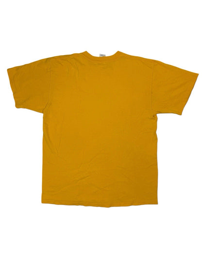 Iowa Hawkeyes Retro Yellow Printed Cotton American College Sports Top Large