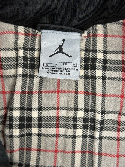 Nike Air Jordan Retro Grey Plaid Lined Puffer Jacket Small
