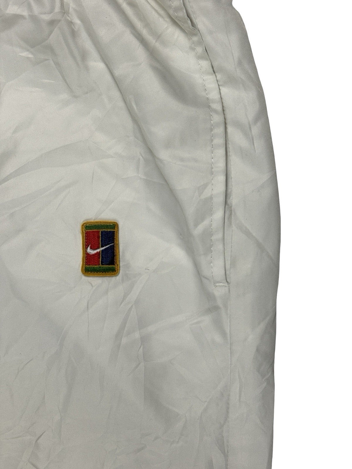 Nike Vintage 90s White Lined Tracksuit Bottom Trousers XL