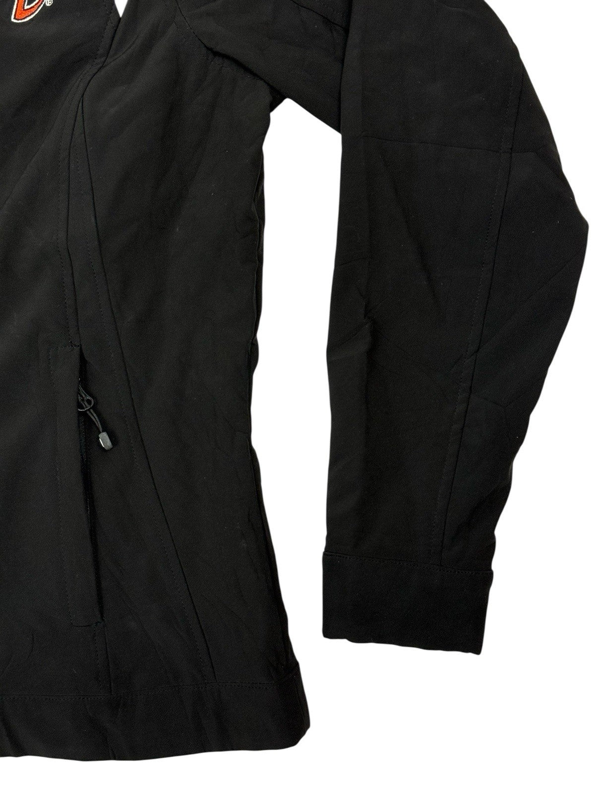 Harley Davidson Black Softshell Embroidered Zip Jacket XL