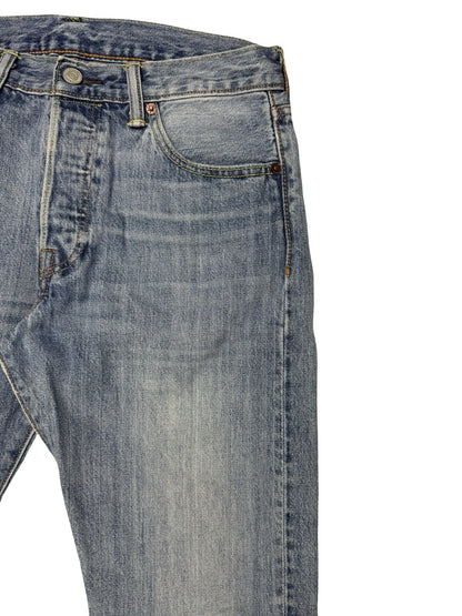 Levi's 501 Blue Straight Leg Denim Jeans 30W 34L