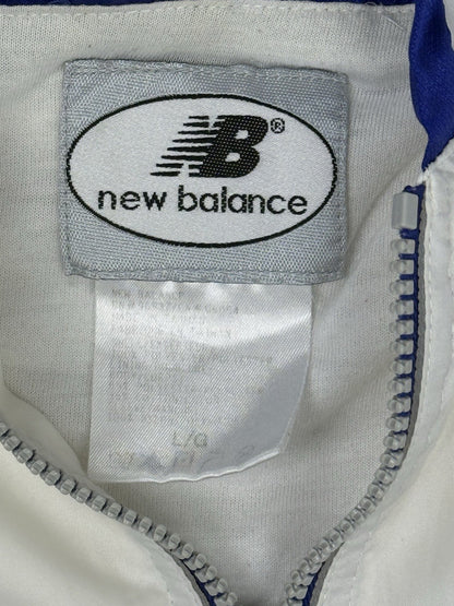 New Balance Retro White Zip Hoodie Track Jacket Large