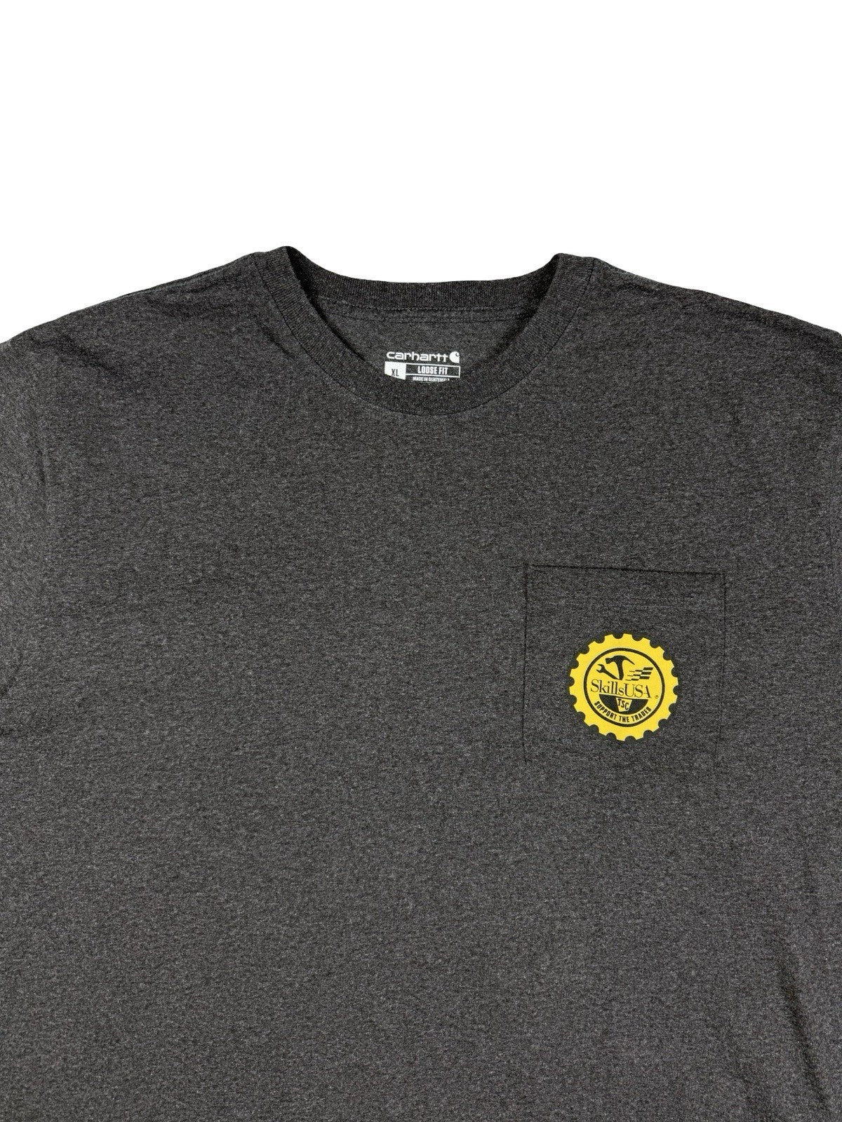Carhartt Grey Skills USA Long Sleeve Support The Trades Top Loose Fit XL