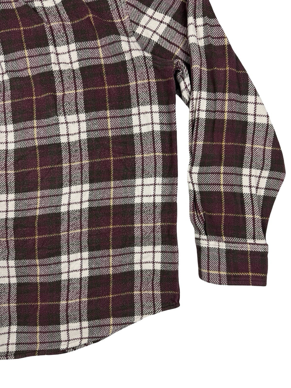 Gander Mountain Red Plaid Cotton Flannel Heavyweight Shirt XL