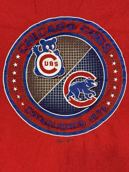 Majestic Vintage Reds Chicago Cubs Top Medium