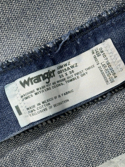 Wrangler 13MWZ Original Cowboy Cut Blue Denim Jeans 35W 36L