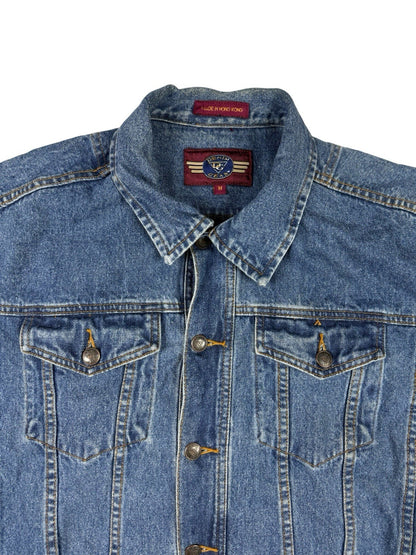 Denim Gear Retro Midwash Blue Cotton Jacket Medium