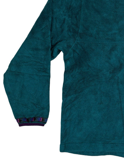 LL Bean Vintage Green Polartec Fleece Zip Jacket Medium